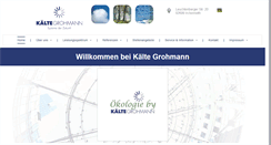 Desktop Screenshot of kaeltegrohmann.de