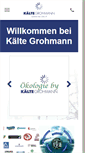 Mobile Screenshot of kaeltegrohmann.de